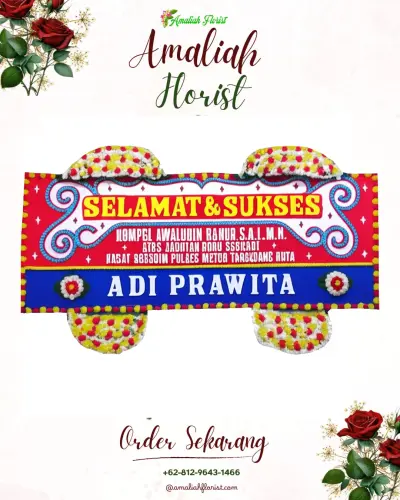 Karangan Bunga Ucapan Selamat di Selokanyar
